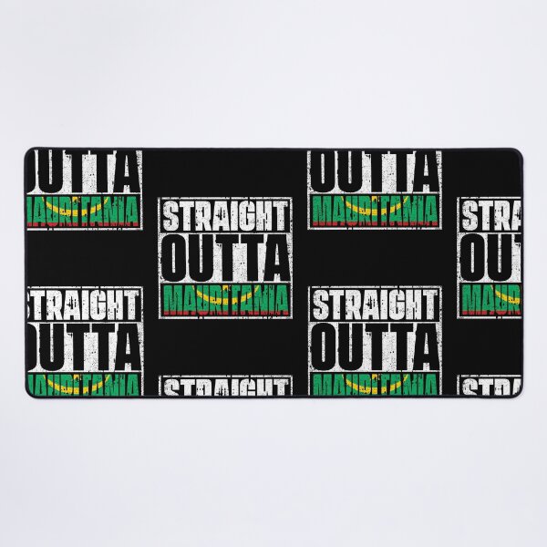 Item preview, Straight Outta mauritania Flag designed and sold by CosmoKitsch.