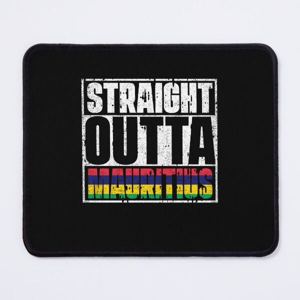 Item preview, Straight Outta Mauritius Flag designed and sold by CosmoKitsch.