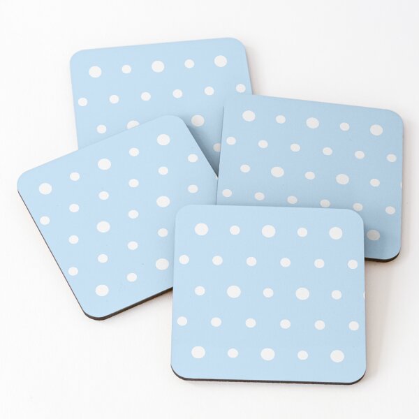 Item preview, Ice Blue And White Polka Dot Pattern designed and sold by pattern-archive.