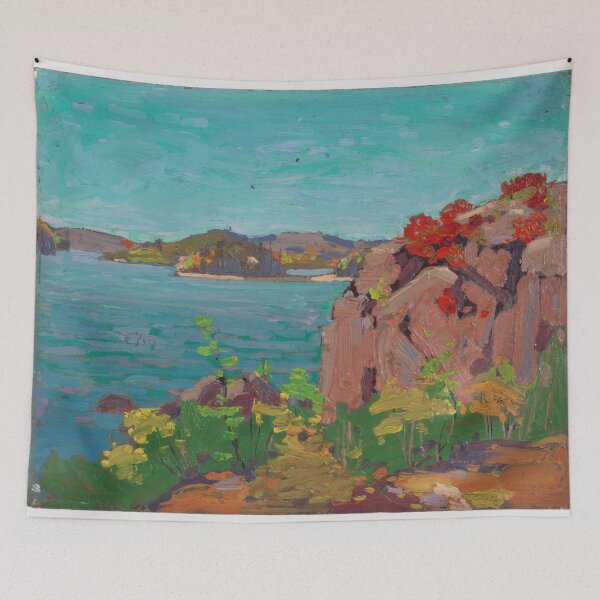Item preview, New Upload 4 - tom thomson - Best artist - Tom Thomson – Spirit of the Canadian Wilderness – Framed Print designed and sold by KirstenShShop.