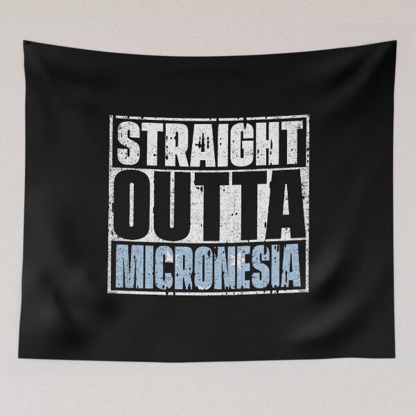 Item preview, Straight Outta Micronesia Flag designed and sold by CosmoKitsch.