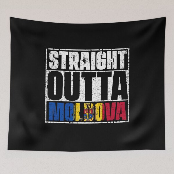 Item preview, Straight Outta Moldova Flag designed and sold by CosmoKitsch.