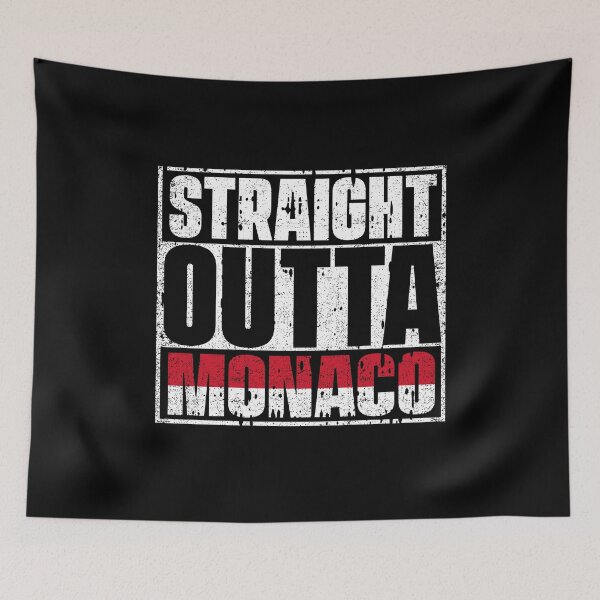 Item preview, Straight Outta Monaco Flag designed and sold by CosmoKitsch.