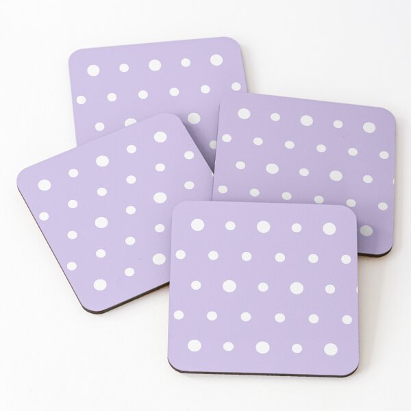 Item preview, Lavender And White Polka Dot Pattern designed and sold by pattern-archive.