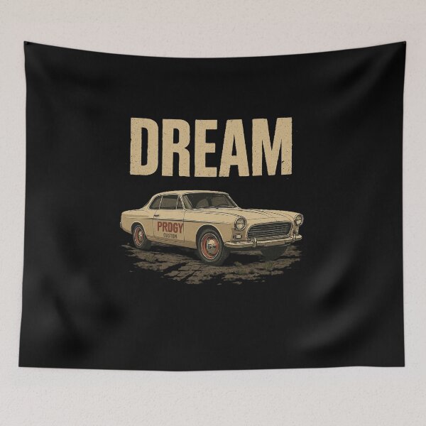 Item preview, Dream Car Shirt – Vintage Classic Car Graphic Tee, Retro Automotive Motivation Design designed and sold by Negisandeep studio.
