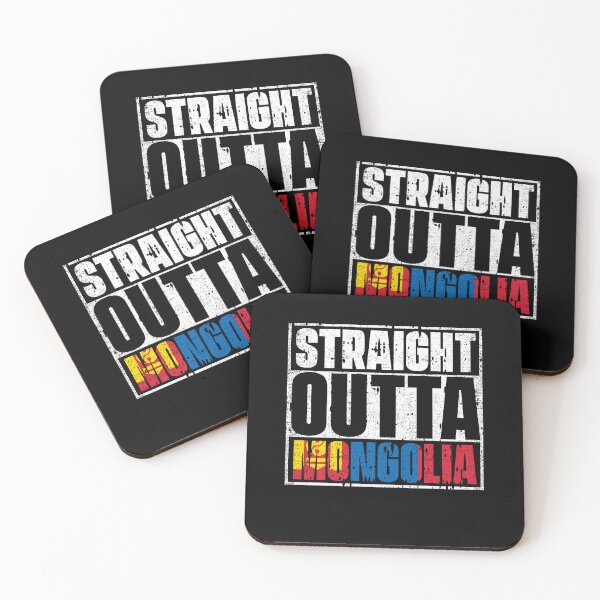 Item preview, Straight Outta Mongolia Flag designed and sold by CosmoKitsch.