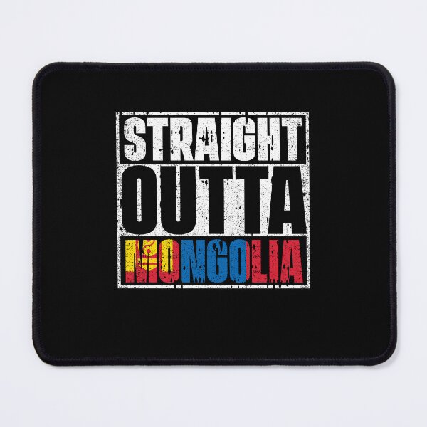 Item preview, Straight Outta Mongolia Flag designed and sold by CosmoKitsch.