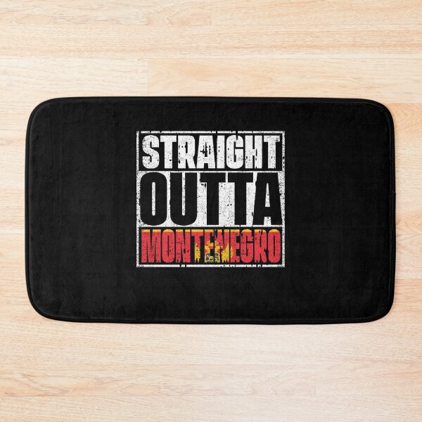 Item preview, Straight Outta Montenegro Flag designed and sold by CosmoKitsch.