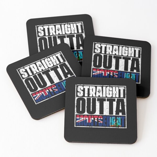 Item preview, Straight Outta Montserrat Flag designed and sold by CosmoKitsch.