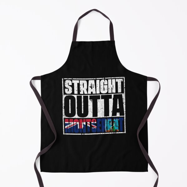 Item preview, Straight Outta Montserrat Flag designed and sold by CosmoKitsch.