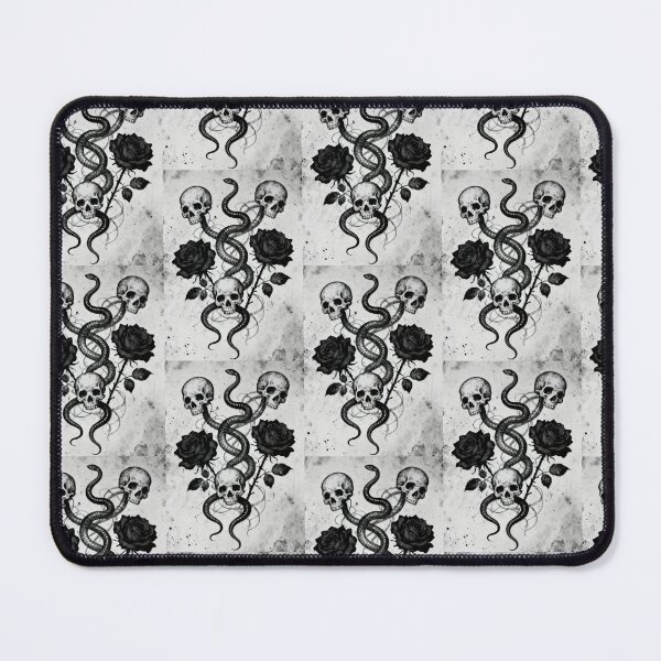 Item preview, Dark Gothic Art Snakes Skulls and Roses designed and sold by AllxN.