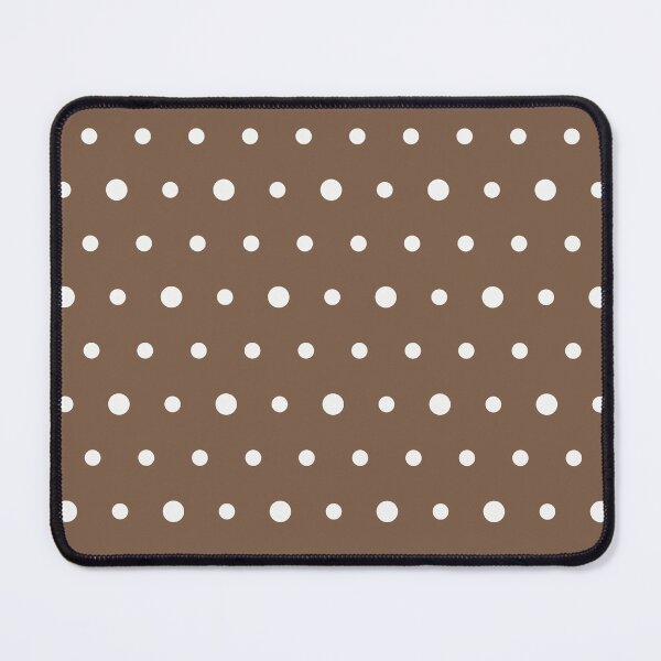 Item preview, Mocha And White Polka Dot Pattern designed and sold by pattern-archive.