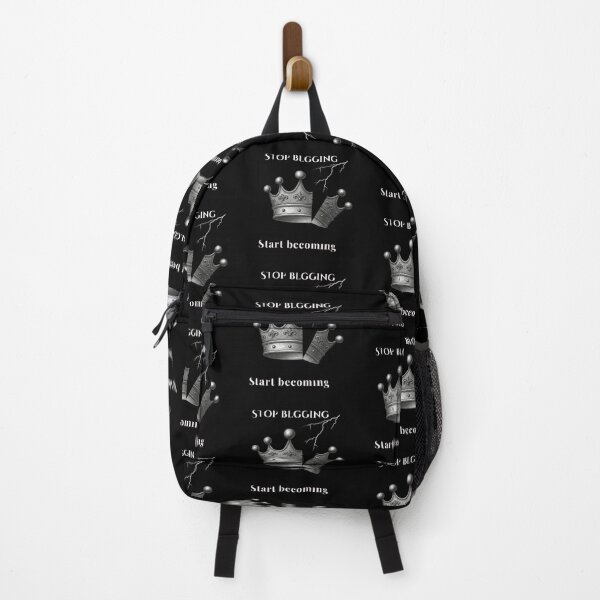 Item preview, Stop Begging Start Becoming - Dark Gothic Broken Crown Motivation designed and sold by CutePearlStudio.