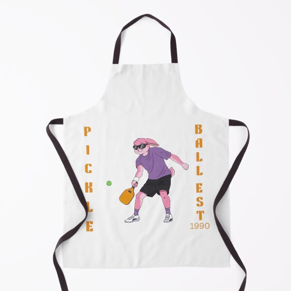Item preview, Cool Bunny Pickleball Player Retro Vertical Art - Est 1990 designed and sold by The Daily Progress.