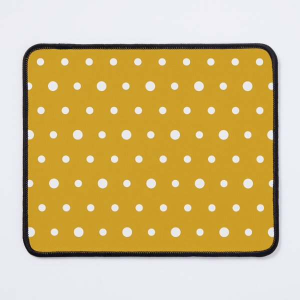 Item preview, Mustard And White Polka Dot Pattern designed and sold by pattern-archive.