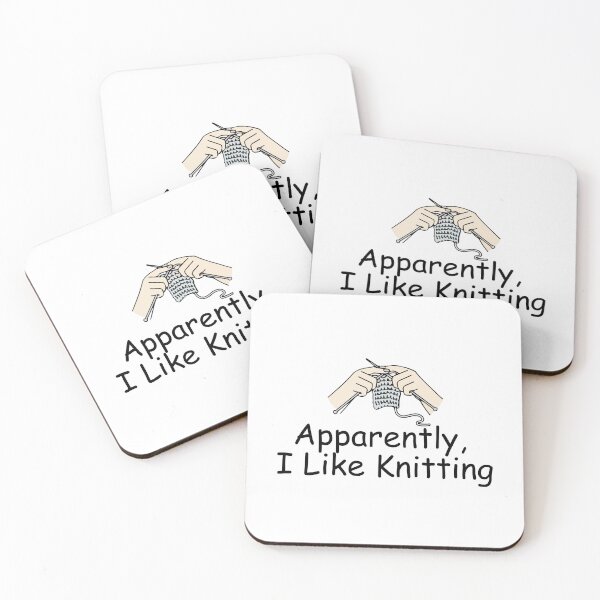 Item preview, Apparently I Like Knitting Funny Knitting Lover designed and sold by Dondonmart.