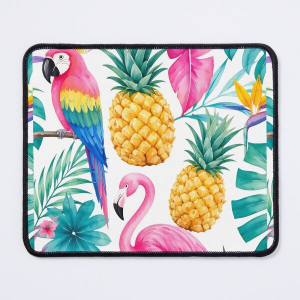 Item preview, Flamingo Tropical Pattern – Parrot, Pineapple & Summer Vibes Design designed and sold by Mobile Cases Store.