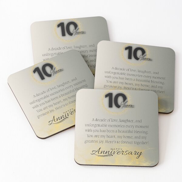 Item preview, 10 years anniversary Gift for Wife | Husband | Men | Women | Her | Him  designed and sold by skkyfaithArtz.