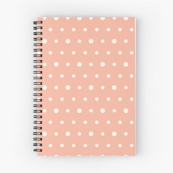 Item preview, Peach And White Polka Dot Pattern designed and sold by pattern-archive.