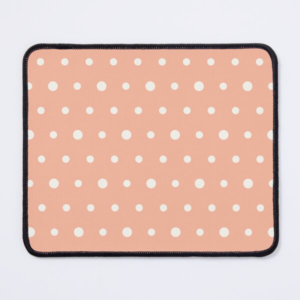 Item preview, Peach And White Polka Dot Pattern designed and sold by pattern-archive.