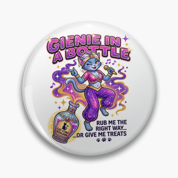 Item preview, Genie In A Bottle Cat Christina Aguilera designed and sold by Pop Rewind HQ.