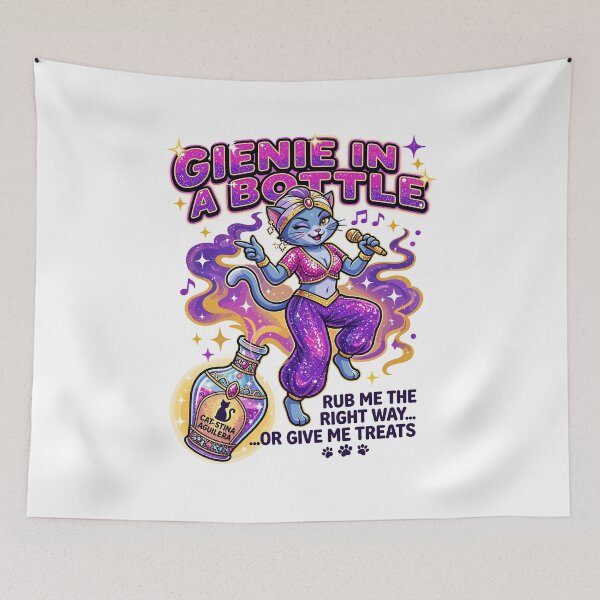 Item preview, Genie In A Bottle Cat Christina Aguilera designed and sold by Pop Rewind HQ.