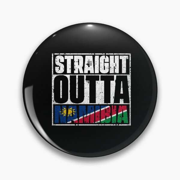 Item preview, Straight Outta Namibia Flag designed and sold by CosmoKitsch.