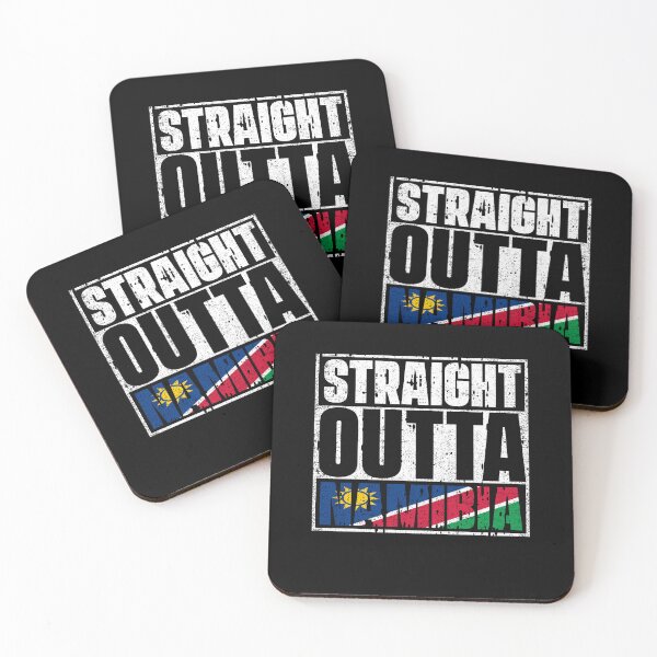Item preview, Straight Outta Namibia Flag designed and sold by CosmoKitsch.