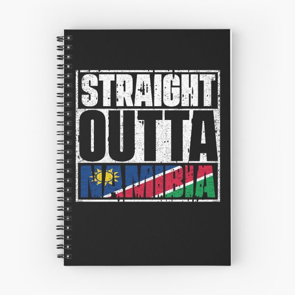 Item preview, Straight Outta Namibia Flag designed and sold by CosmoKitsch.