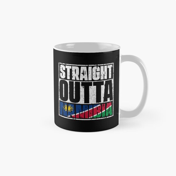 Item preview, Straight Outta Namibia Flag designed and sold by CosmoKitsch.
