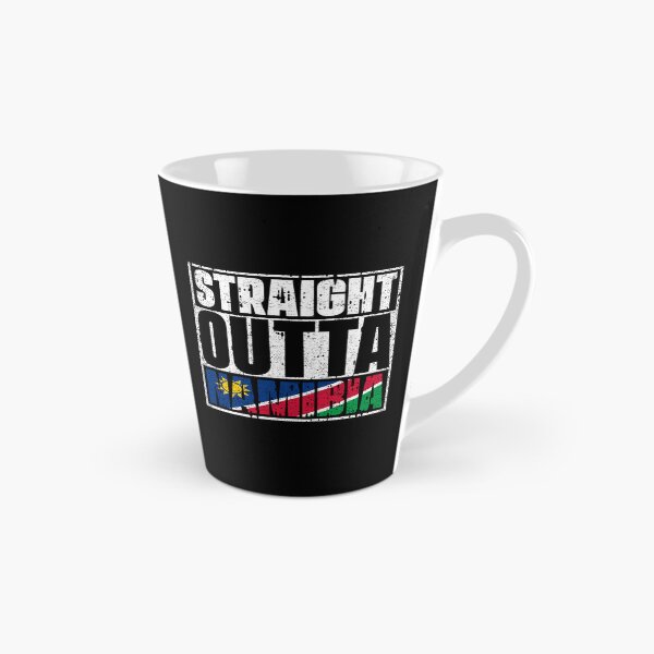 Item preview, Straight Outta Namibia Flag designed and sold by CosmoKitsch.