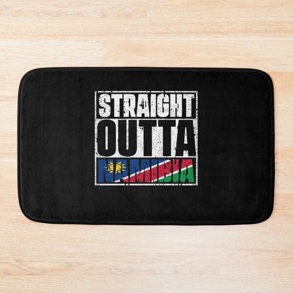 Item preview, Straight Outta Namibia Flag designed and sold by CosmoKitsch.