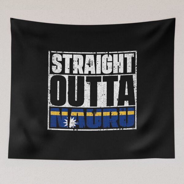 Item preview, Straight Outta Nauru Flag designed and sold by CosmoKitsch.