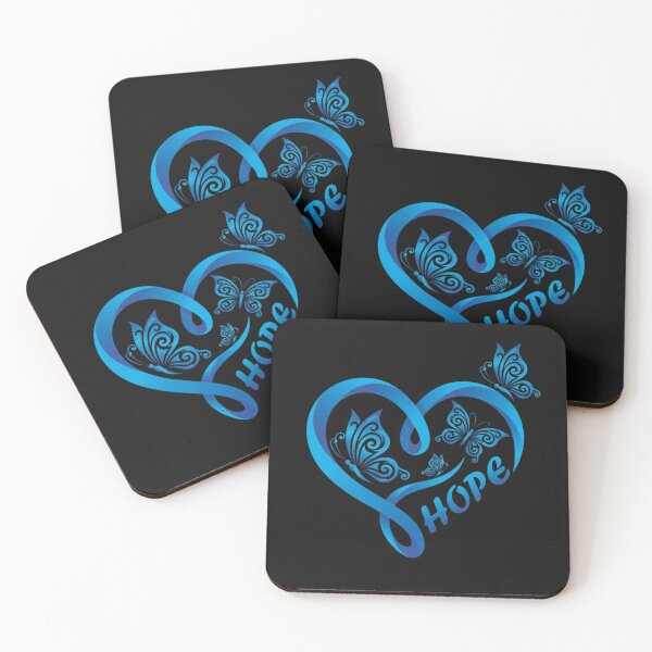 Item preview, Blue Butterfly Heart Hope Symbol designed and sold by thanguy252.