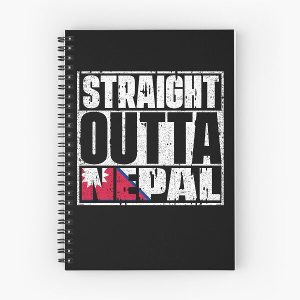 Item preview, Straight Outta Nepal Flag designed and sold by CosmoKitsch.