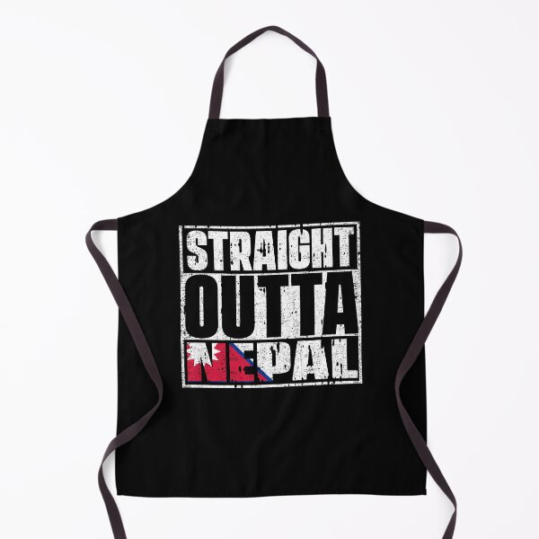 Item preview, Straight Outta Nepal Flag designed and sold by CosmoKitsch.