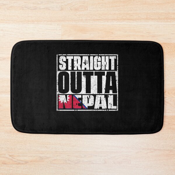 Item preview, Straight Outta Nepal Flag designed and sold by CosmoKitsch.
