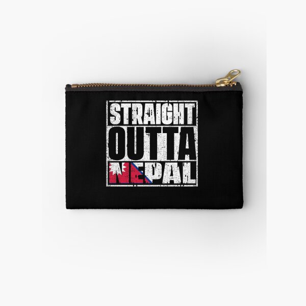 Item preview, Straight Outta Nepal Flag designed and sold by CosmoKitsch.
