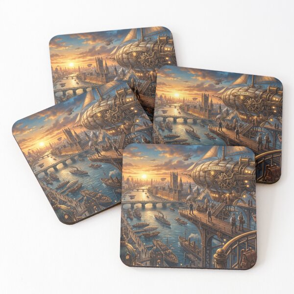 Item preview, Neo-London Airship Harbor & Steampunk Adventurer designed and sold by Vyxorea.