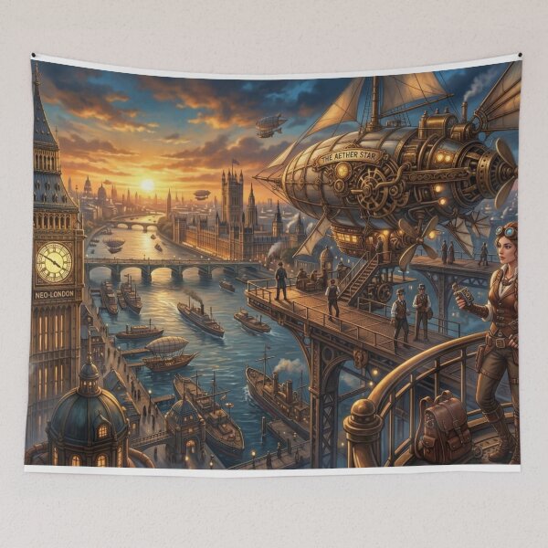 Item preview, Neo-London Airship Harbor & Steampunk Adventurer designed and sold by Vyxorea.