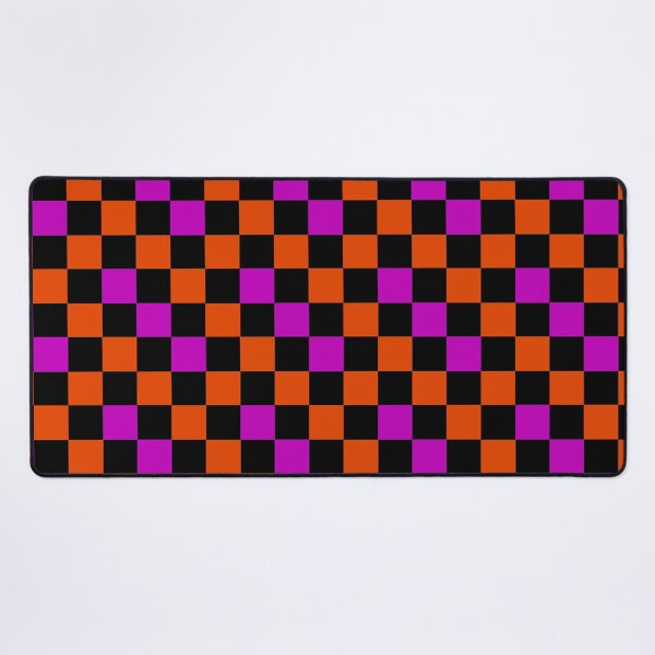 Item preview, Orange Black Purple Checkered Design designed and sold by PatternTitan.