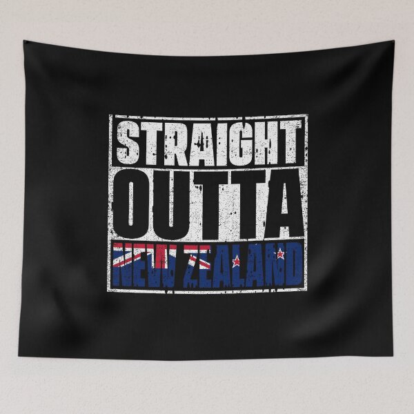Item preview, Straight Outta New Zealand Flag designed and sold by CosmoKitsch.