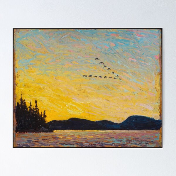 Item preview, New Upload 46 - tom thomson - Best artist - Tom Thomson – Spirit of the Canadian Wilderness – Framed Print designed and sold by KirstenShShop.