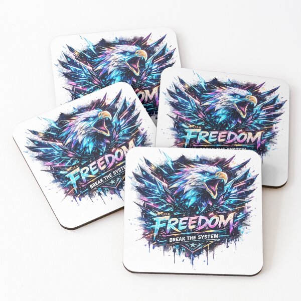 Item preview, 250 Anniversary of the USA - Freedom Eagle – Neon Graffiti Streetwear Sticker designed and sold by Collins Design.