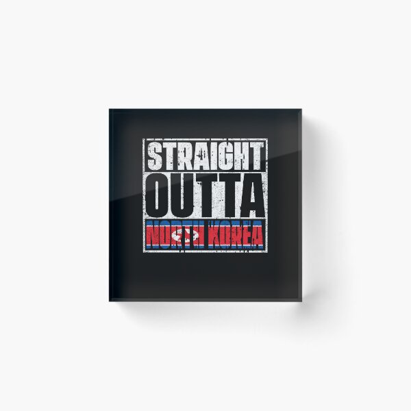 Item preview, Straight Outta North Korea Flag designed and sold by CosmoKitsch.