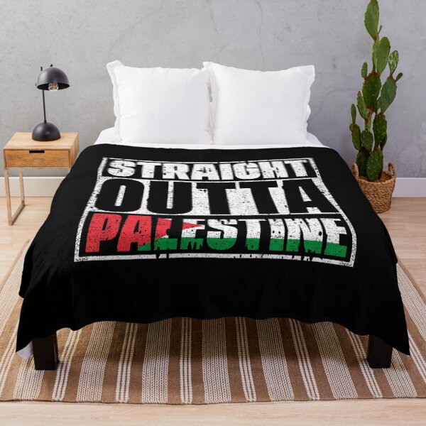 Item preview, Straight Outta Palestine Flag designed and sold by CosmoKitsch.