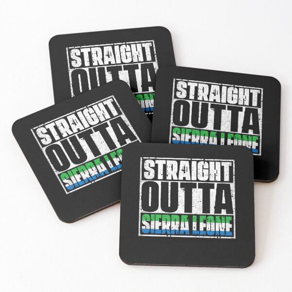 Item preview, Straight Outta Sierra Leone Flag designed and sold by CosmoKitsch.