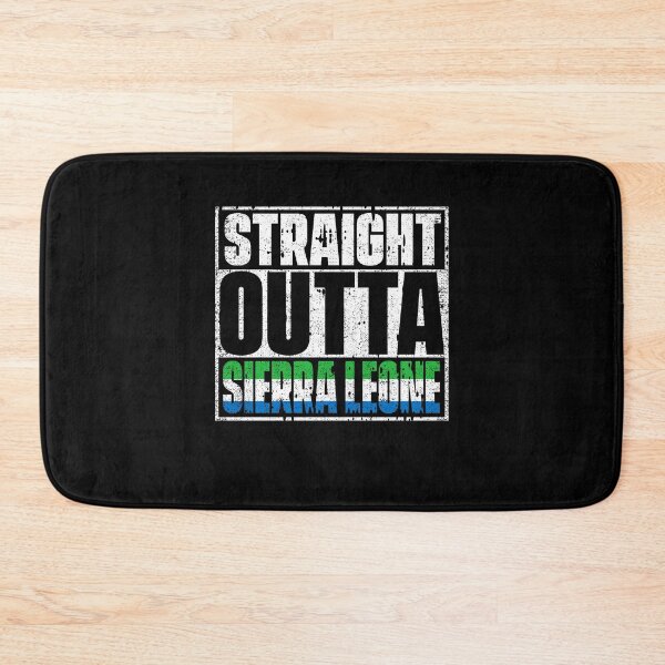 Item preview, Straight Outta Sierra Leone Flag designed and sold by CosmoKitsch.
