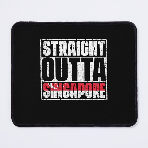 Item preview, Straight Outta Singapore Flag designed and sold by CosmoKitsch.