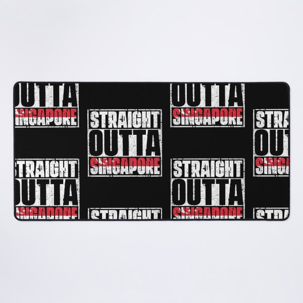 Item preview, Straight Outta Singapore Flag designed and sold by CosmoKitsch.